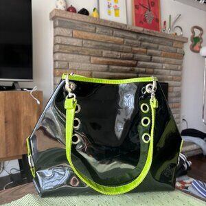 Vintage 90s y2k Green Women's Handbag